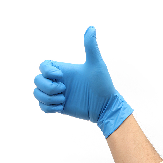 Gant en nitrile jetable en poudre ou sans poudre