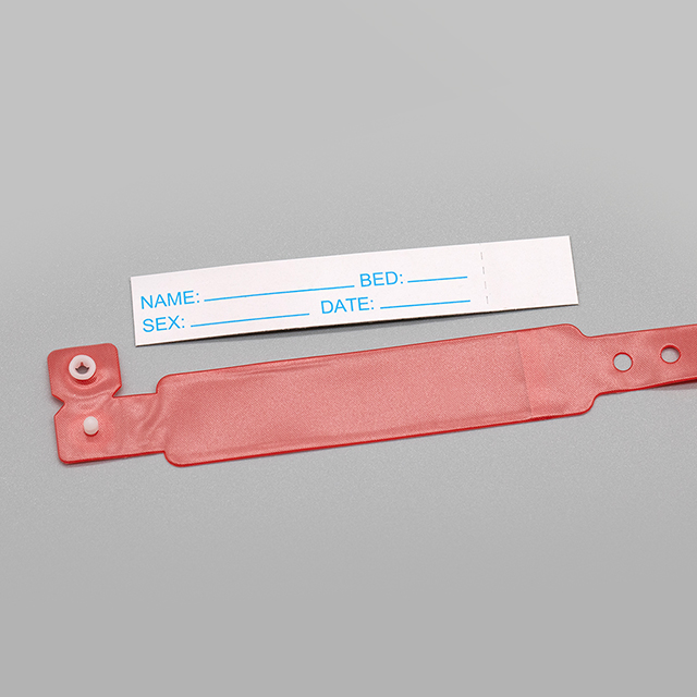 Bande d'identification de bracelets d'identification de patient d'insertion jetable de PVC