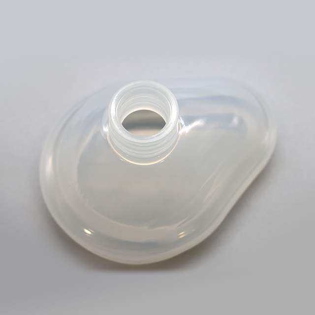 Masque respiratoire transparent d'anesthésie transparente en silicone réutilisable médical