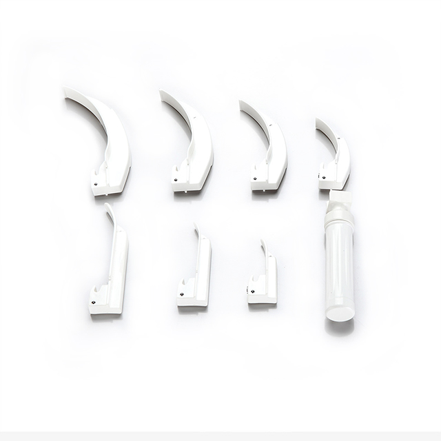 Lame de laryngoscope à fibre optique flexible en plastique jetable médical