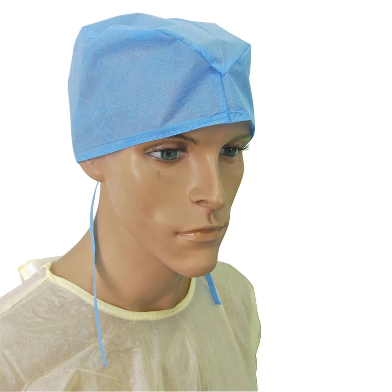 Bonnet chirurgical jetable avec attache et élastique pour médecins