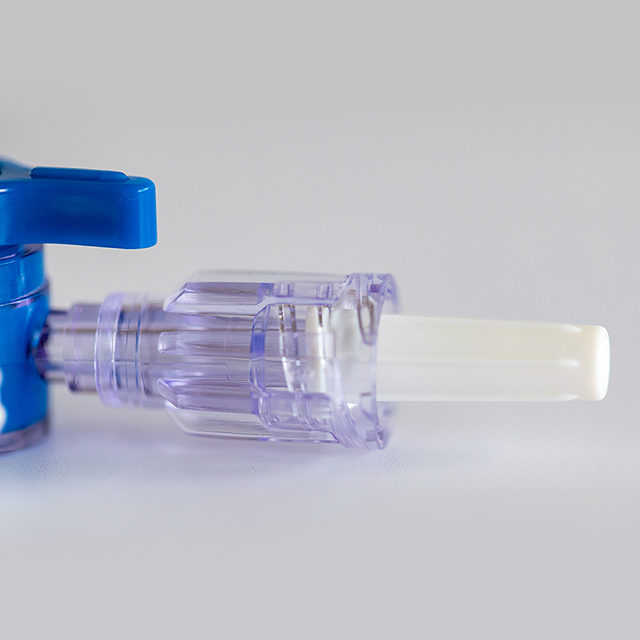 Robinet de perfusion médical jetable à trois voies, 3 voies, avec tube d'extension