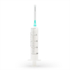 Seringue d'injection Luer Slip jetable en deux parties avec aiguille