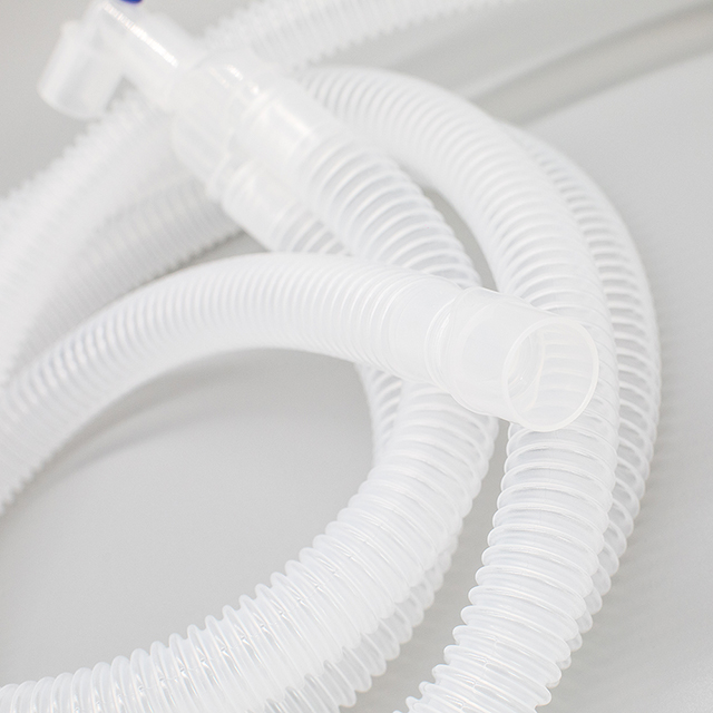 Circuit respiratoire d'anesthésie de circuit transparent en plastique jetable médical