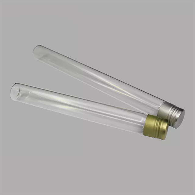 Tube à essai de laboratoire en Pyrex avec bouchon à vis