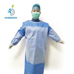 Blouse chirurgicale renforcée jetable médicale étanche SMS