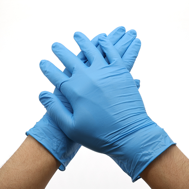 Gant en nitrile jetable en poudre ou sans poudre