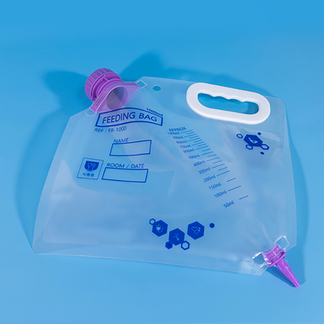 Sac d'alimentation portable 1000 ml, sac de nutrition entérale jetable