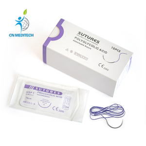 Suture chirurgicale PGA à l'acide polyglycolique résorbable avec aiguille